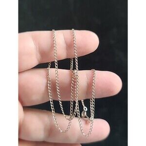 925 Sterling Silver Chain Necklace Vintage
